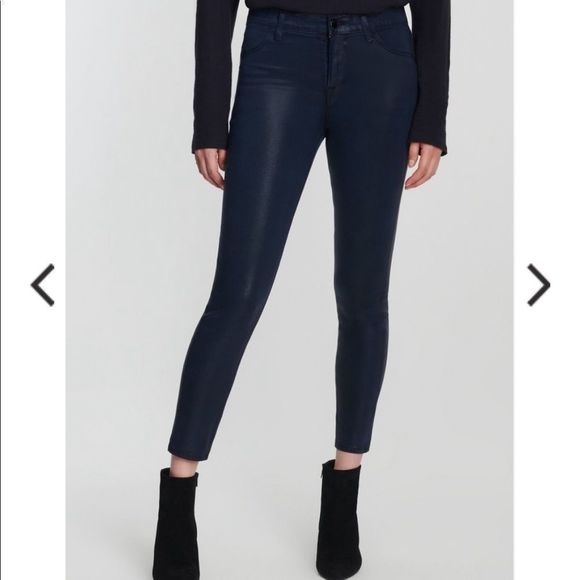 J BRAND ALANA HIGH RISE coated jeans - Picture 3 of 16